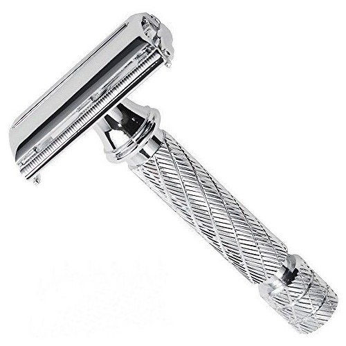 High quality adjustable double edge safety razor for barber straight shaving razor private label safety