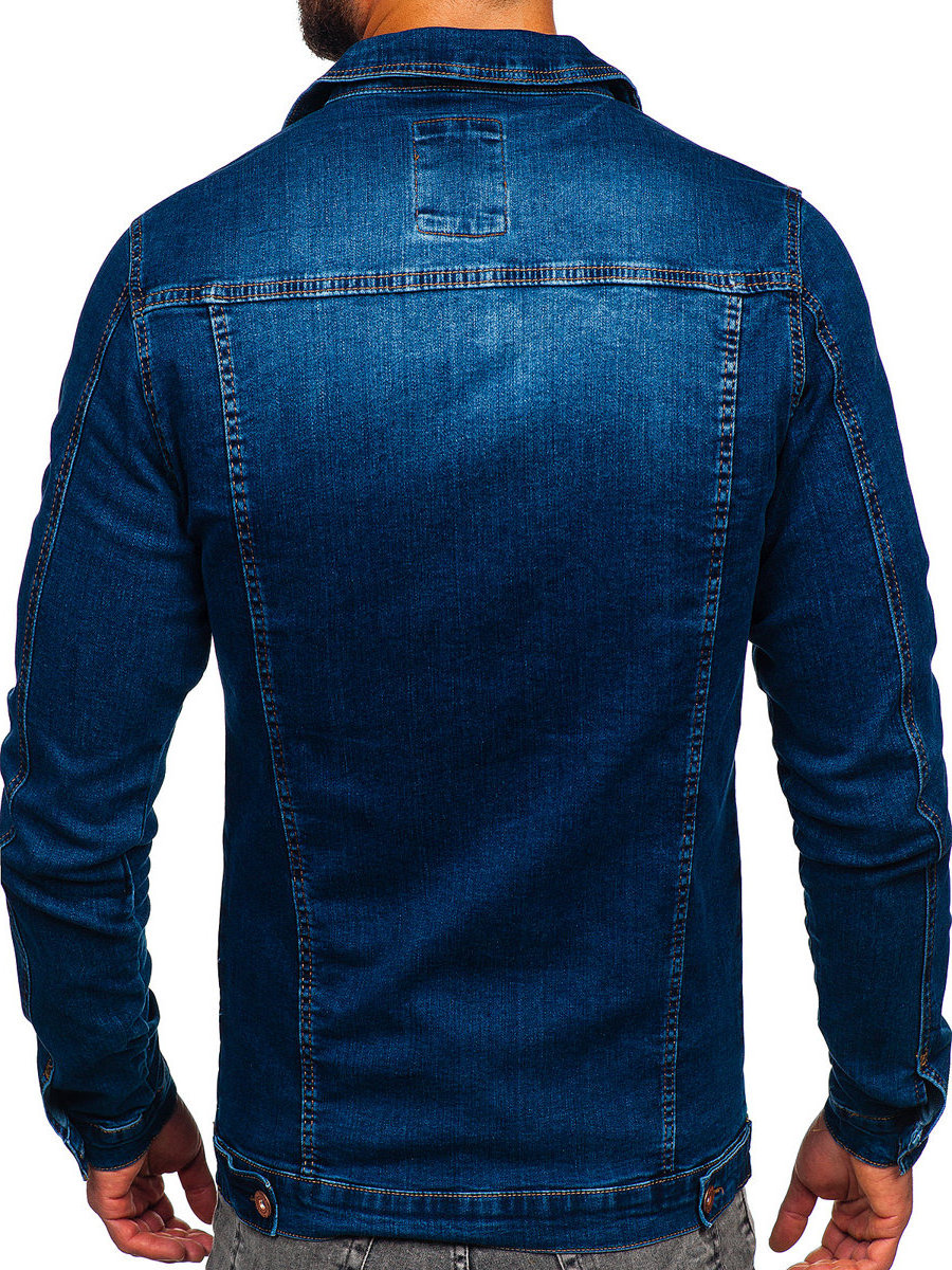 100% Cotton Denim Jackets Men Casual Solid Color Pocket Jacket for Men Style Spring High Quality Men Clothing