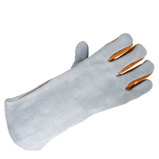 Custom Deign Top Grain Kidskin Leather tig waterproof cow split leather Full fingers Heat Resistant Welding Gloves