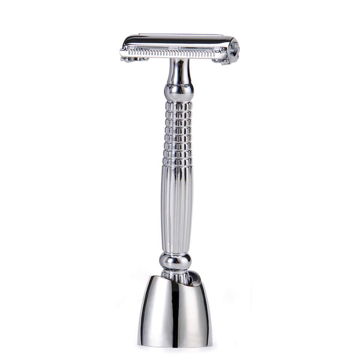 High quality adjustable double edge safety razor for barber straight shaving razor private label safety