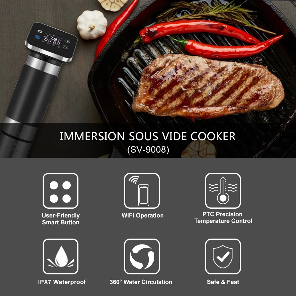 Slow Cooker WIFI 1300W Sous Vide Machine Immersion Circulator SV-9008 Thermal Immersion Sous vide cooking Machines