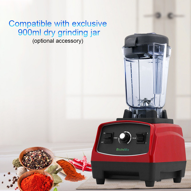 Excellent Quality Multipurpose Red Black White 2L Commercial Heavy Duty Electric Food Processor Juicer Blender