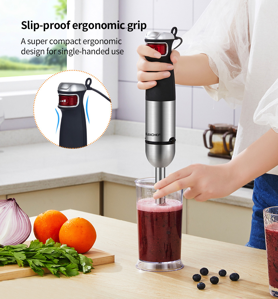 Immersion Blender Set Multi Function Kitchen Household Stick Hand Stick Mixer 1200w Food Chopper Processor for Shakes Smoothies