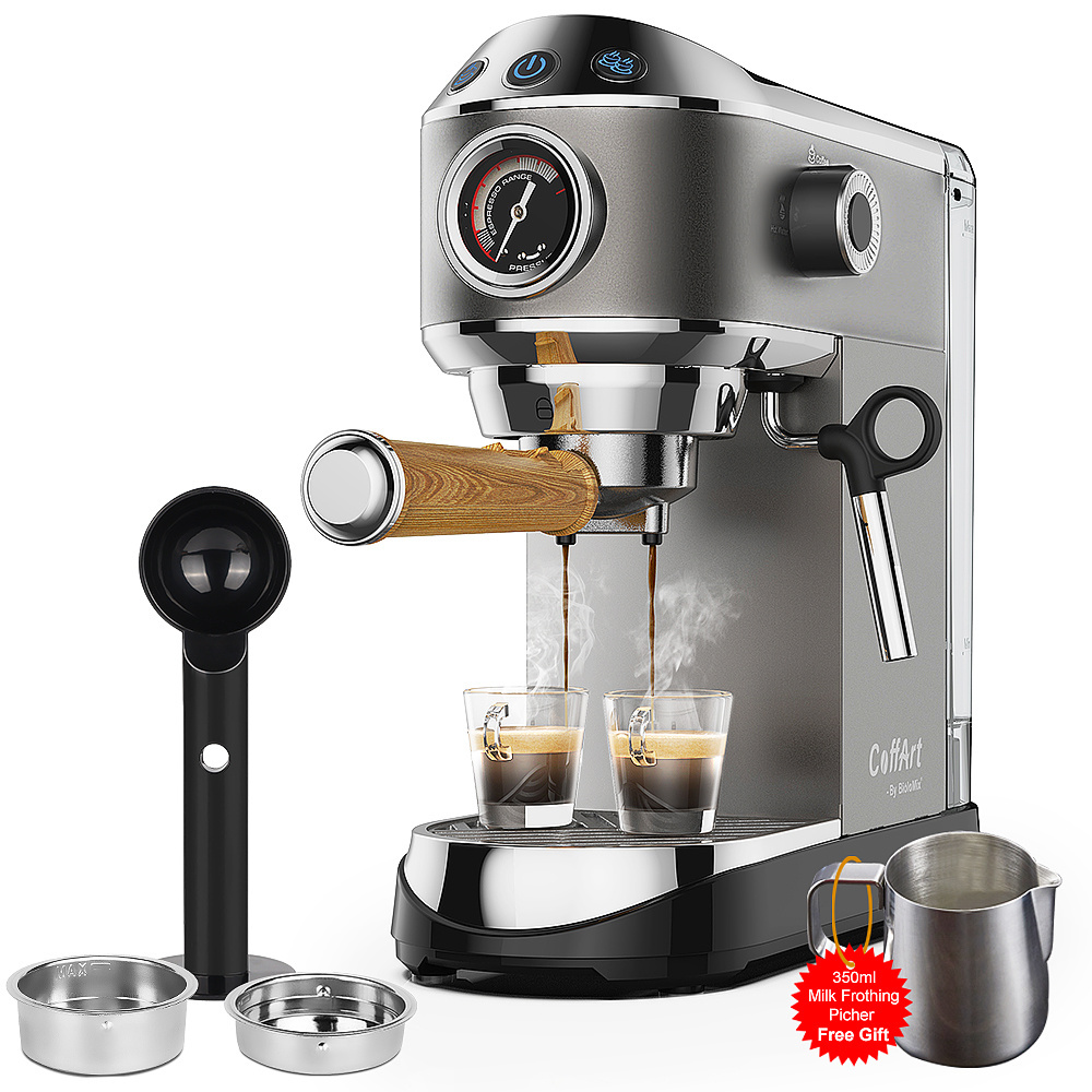 Best Espresso 3 in1 Coffee Machine Commercial Cappuccino Machine Arabic Home Use Coffee Makers Professional Touch Screen Display