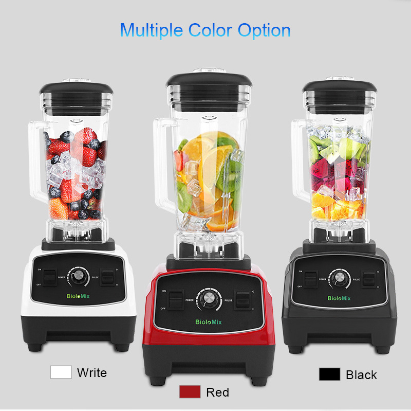 Excellent Quality Multipurpose Red Black White 2L Commercial Heavy Duty Electric Food Processor Juicer Blender