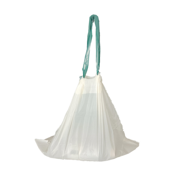 Dustbin 100% Biodegradable Drawstring Plastic Bags Garbage Bag