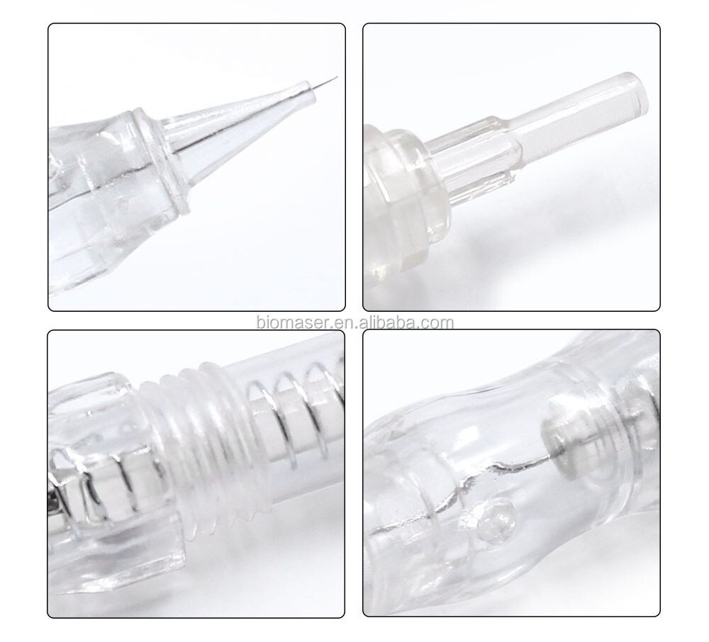 BIOMASER Sterilized Nano Screw type Cartridges Tattoo Permanent Makeup Machine Needles  Membre Needle Cartridge