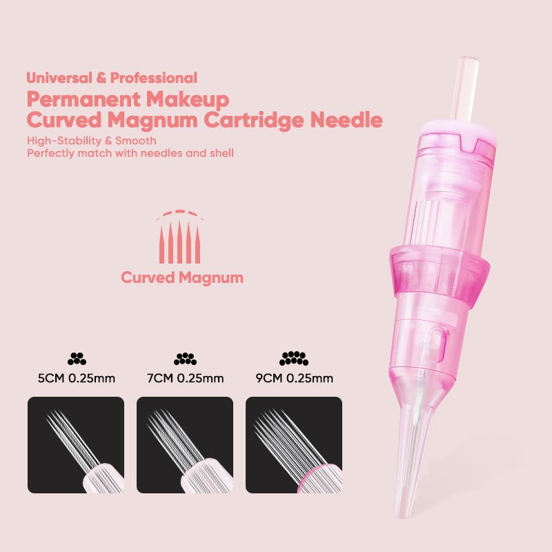 Universal cartridge microblading hair stroke nano needle 1RL-0.18mm long taper 3mm stroke tattoo needles cartridges