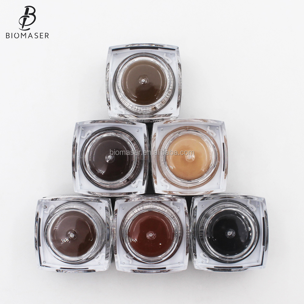 Biomaser Popular OEM 5ML Tattoo Ink Organic Eyebrow Permanent Makeup Microblading Pigment For Manual Use