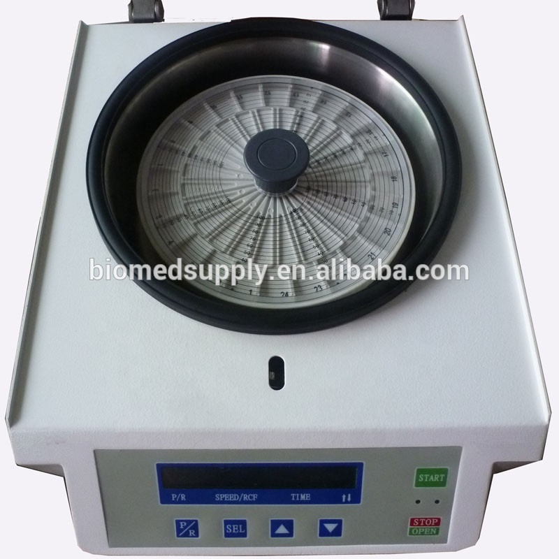 high quality hematocrit centrifuge 24 tube 75mm capillary tube  blood capillary centrifuge