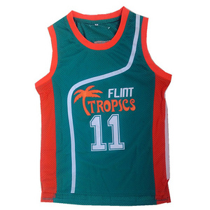 Costume Movie Basketball Shirt #11 Green Basketball USA Team Jersey