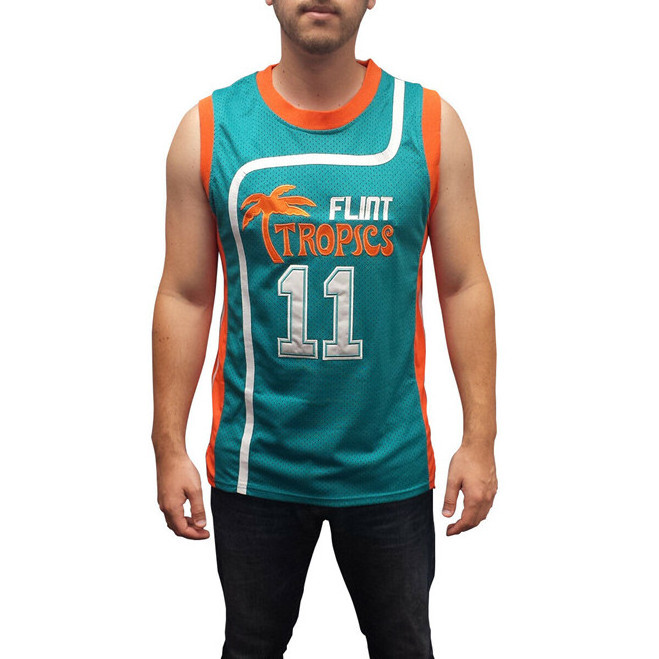 Costume Movie Basketball Shirt #11 Green Basketball USA Team Jersey