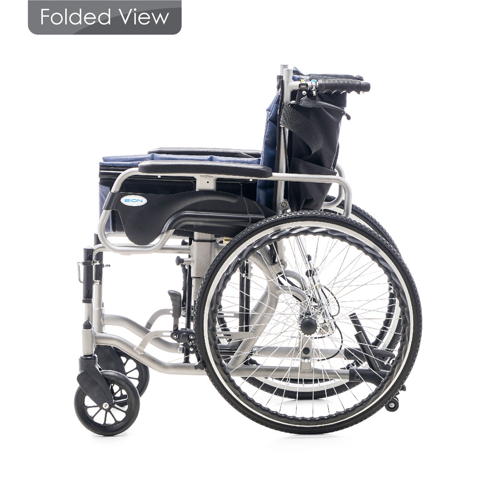 BION Detac Recliner Wheelchair Rehabilitation Therapy Supplies Aluminium 23.0KGS 100KGS Manual Wheel Chair Singapore Brand