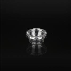 Z40 Clear plastic sauce container with lid disposable mini cup for sauce 2oz 4oz