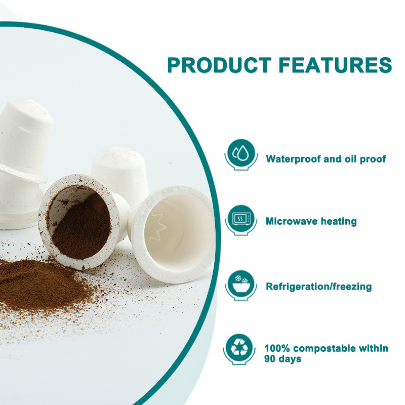 Disposable Keurig Kcup Empty Coffee Capsule Empty K Cup Sustainable Coffee Pod Compostable Empty K-Cup