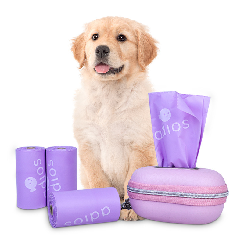 custom logo biodegradable compostable pet dog poop bag high tenacity pet supplies doggy poop waste disposal bags