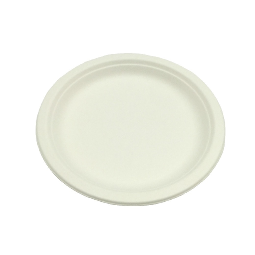 9inch Disposable Sugarcane Paper Plate Dish