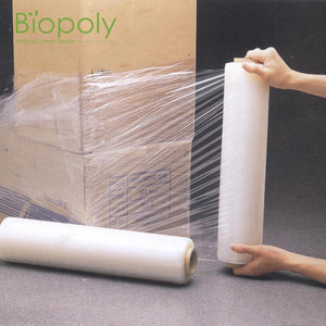 China Clear  Plastic Stretch Film Wrapping Reusable Pallet Wrap Agriculture  compostable Stretch Film Strech