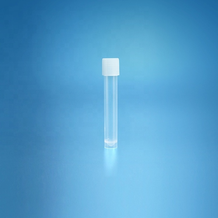 Quaero Lab Consumable Self Standing microtube pcr sample test preservation cryotubes clear plastic test tubes with screw caps