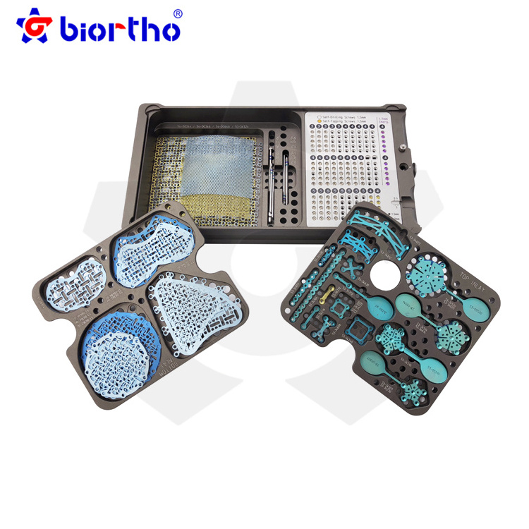 Maxillofacial Universal Neuro Low Profile Fixation Module Plate/Skull Base Plates/Mesh/Screws Orthopedic Implants instruments