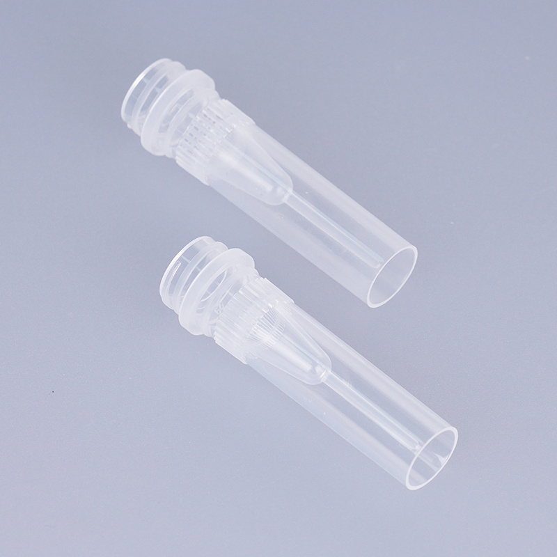 0.5ml polypropylene transparent test tube micro screw cap tube with screw caps