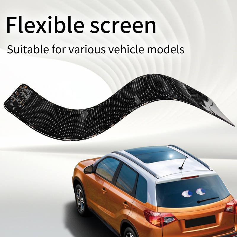 Hot Flexible Led Screen Car Display Programmable Smart led screen for vehicles