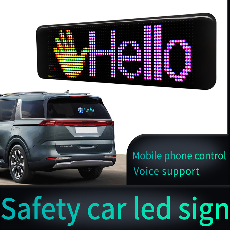 Flexible LED screen for car, APP control led car sign car led display mobile  control