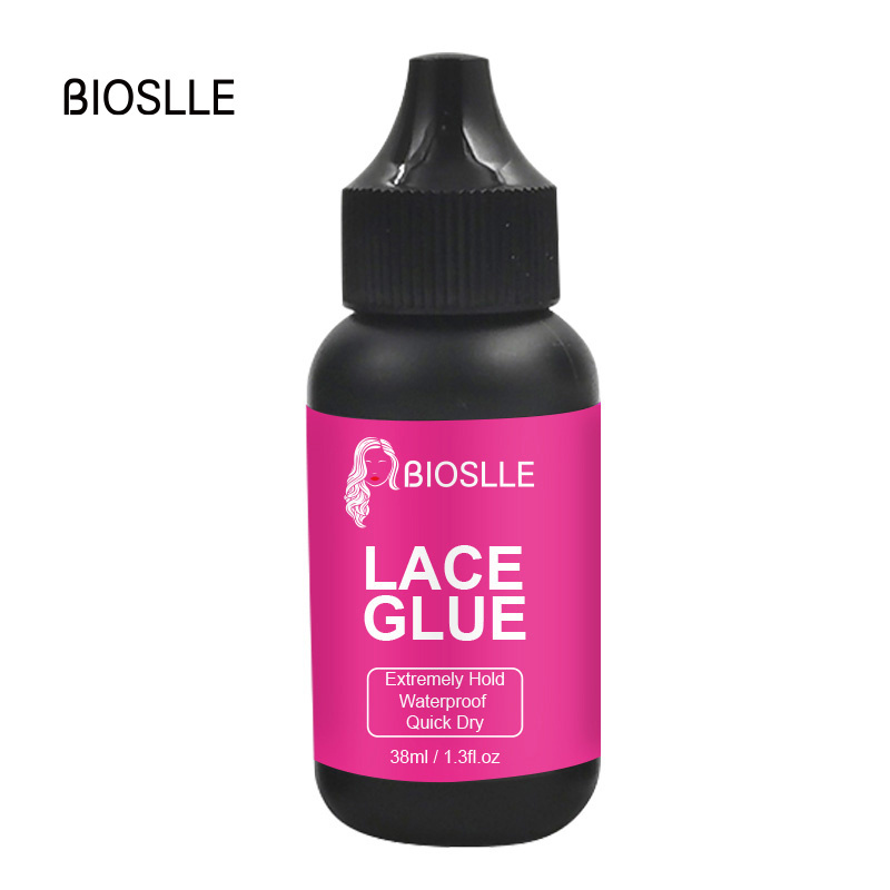 BIOSLLE Custom Logo Waterproof Lace Wig Bonding Glue Invisible wig Adhesive Glue For Toupee Lace Frontal Lace Glue