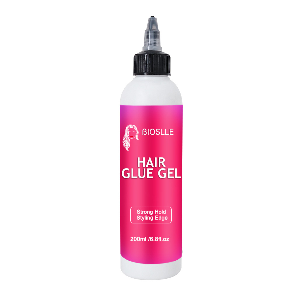 BIOSLLE Custom Logo Extreme Hold Instant Glueless Hair Lace Glue Liquid Gel For Baby Hair