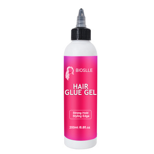 BIOSLLE Custom Logo Extreme Hold Instant Glueless Hair Lace Glue Liquid Gel For Baby Hair