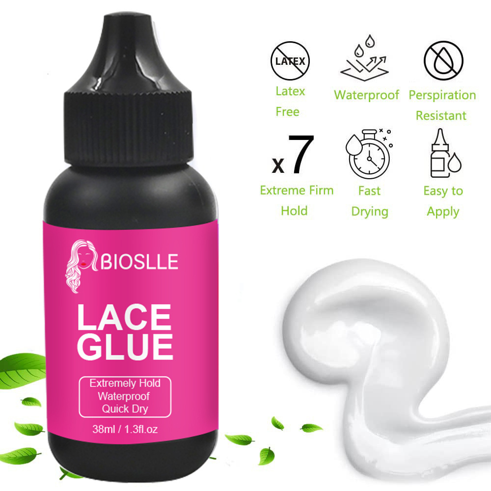 BIOSLLE Private Label Glue For Lace Wig Essential Hair Growth Oil Lace Wig Melting Spray Wax Stick Kit