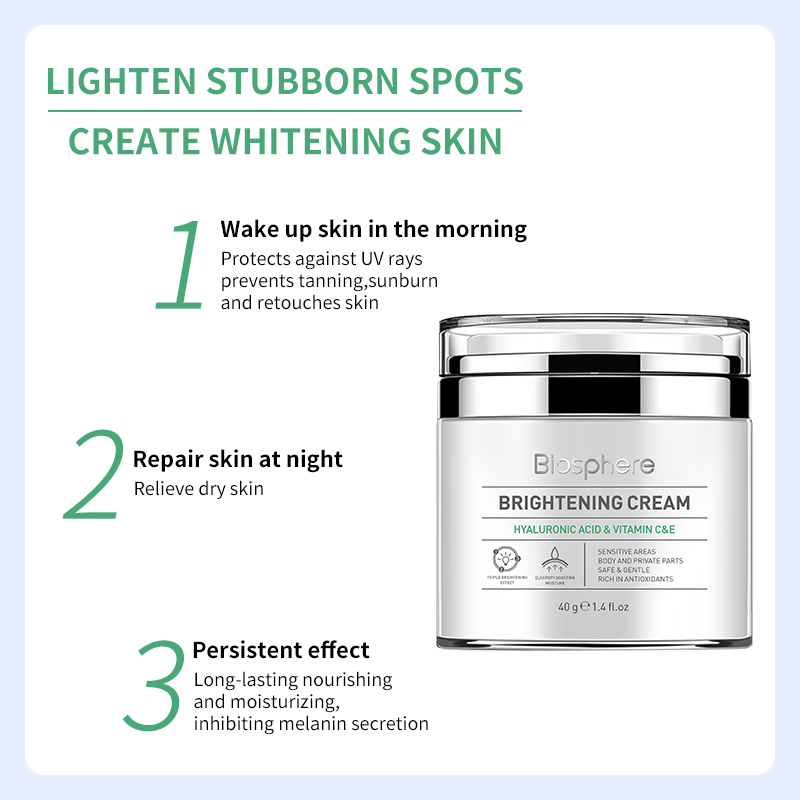 Top Supplier Best Skin Bleaching Cream Papaya Vitamin C Private Label Brightening Glow Face Cream Whitening Cream