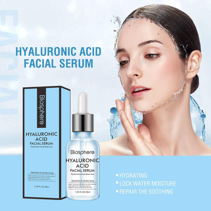 Hyaluronic acid anti wrinkle cosmetic bulk natural facial treatment serum