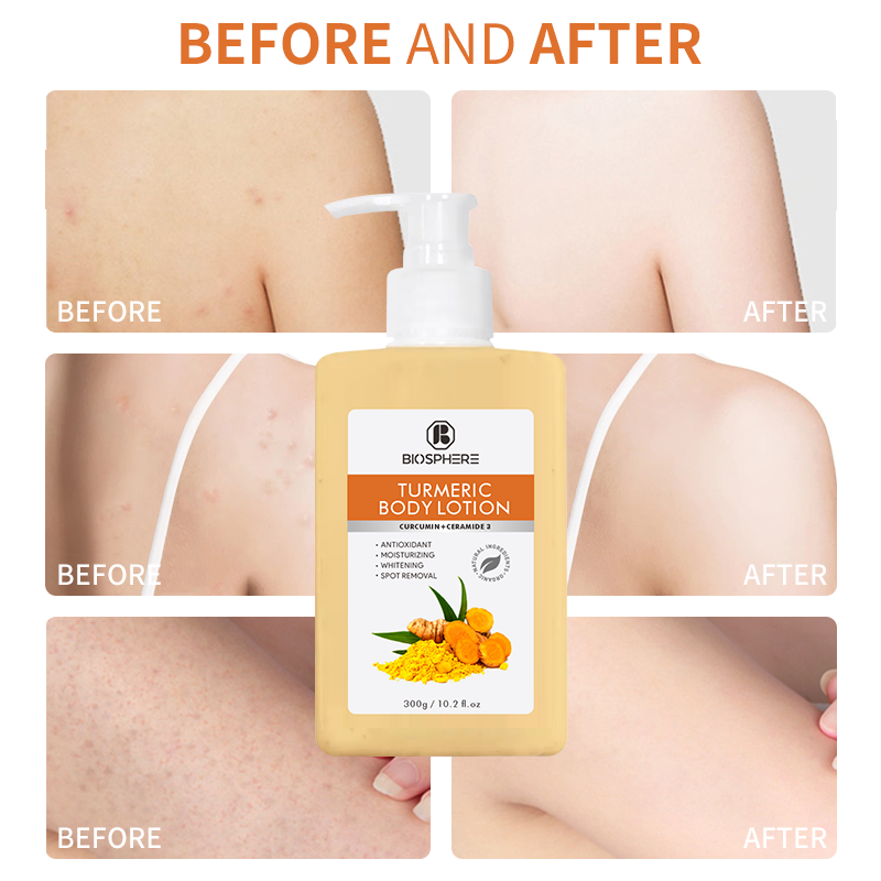 Anti-Inflammatory Vegan Turmeric Whitening Korean Whitening Controling Oil Lavender Body Lotion OEM/ODM