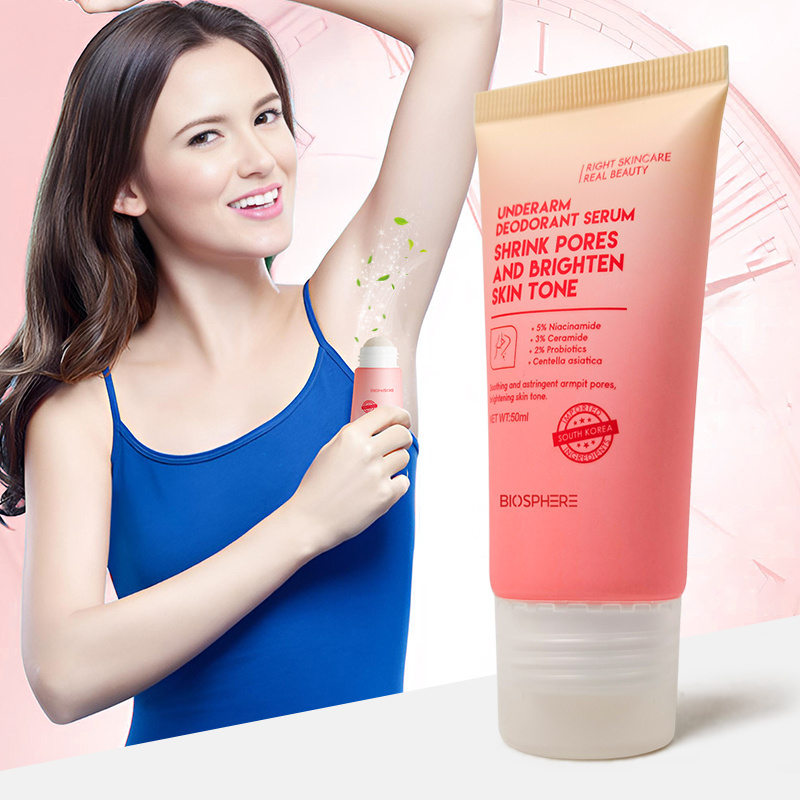 Biosphere Customized Armpit Deodorant Women Natural Fragrance Scent Antiperspirant Roll on Underarm Deodorant Serum Gel