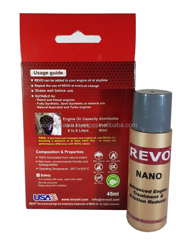 Preferred Wholesales Supplier REVO Nano Advanced Engine Treatment & Friction Reducer Reduce Engine Vibration & Lower Temperature