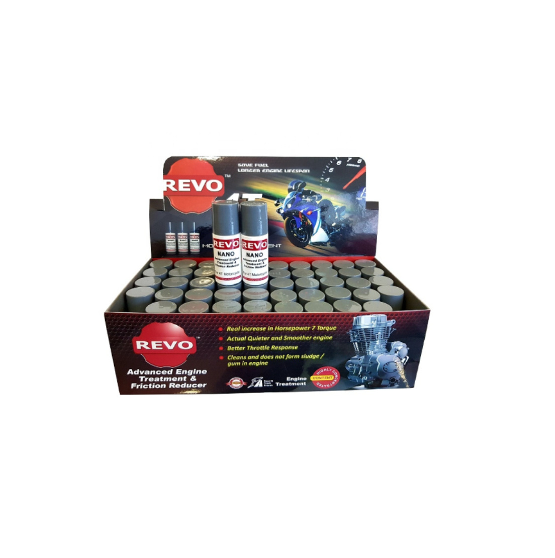 Hot Sales REVO NANO Advanced Engine Treatment & Friction Reducer Fuel Saver 4T Motorcycle Oil Treatment Suitable For Motor Use