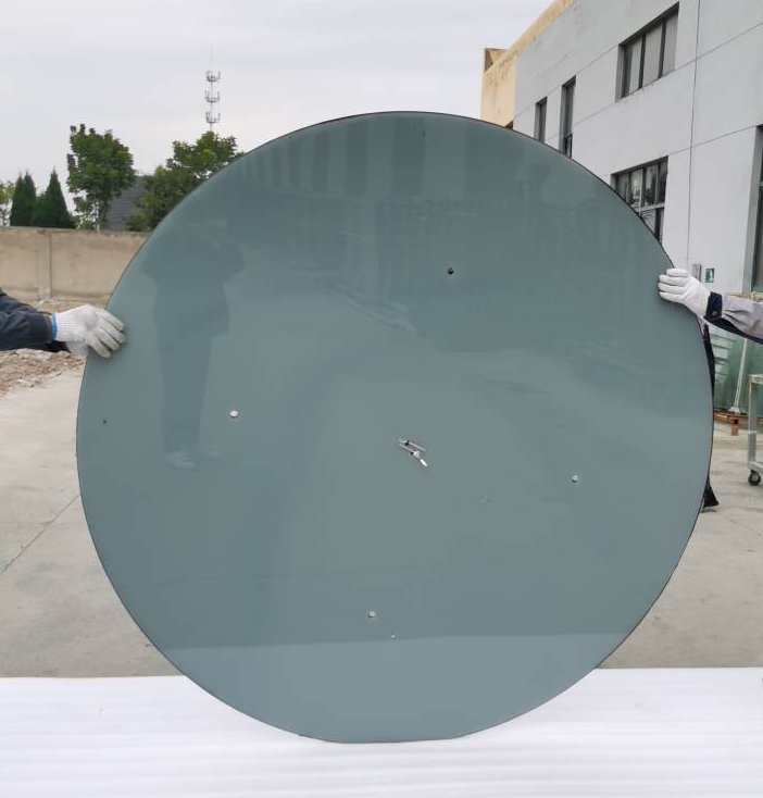 Diameter 1800*13mm BIPV Solar Panel  Curtain Wall 280W in shape of circle BIPV Solar