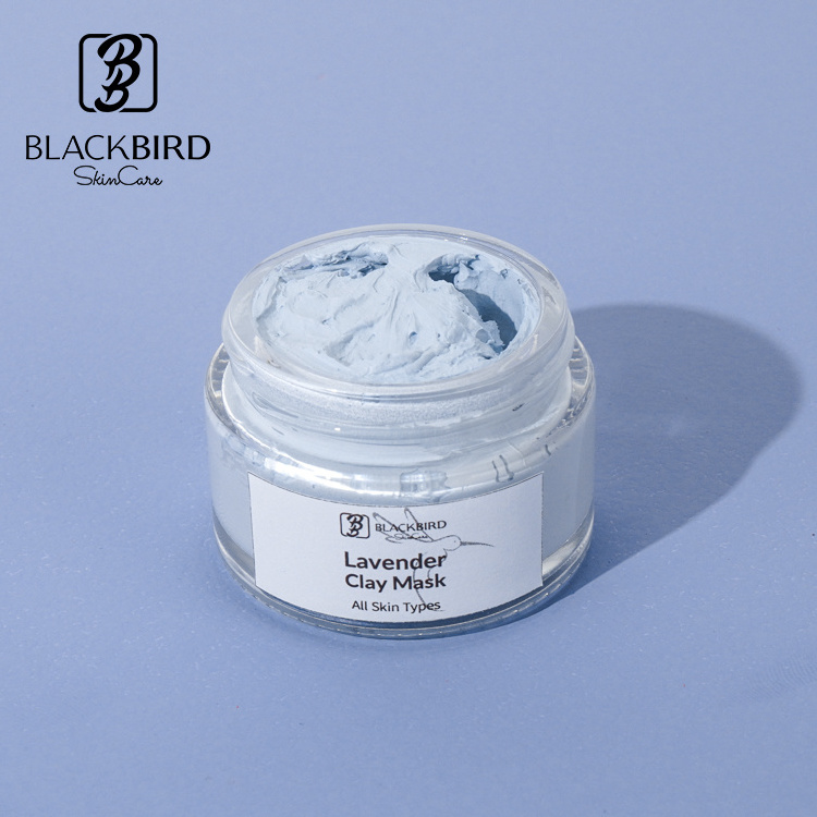 Private Label OEM/ODM Whitening Nourishing Clay Mud Mask Pore Cleaner Face Mud Mask Organic Moisturizing Lavender Face Clay Mask