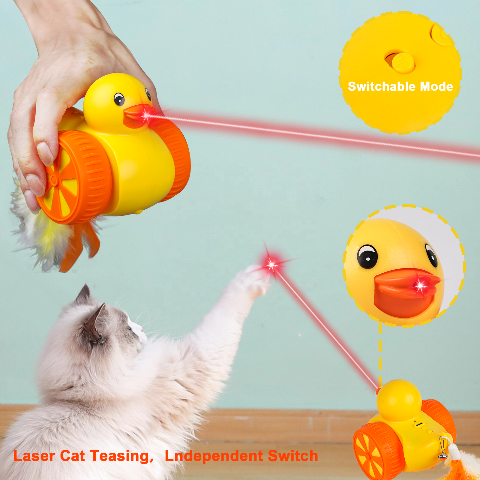 Smart Electric Cat Toys Automatic Rechargeable Indoor Interactive Cats Laser Teaser Pet Interactive Cats Sports Toy