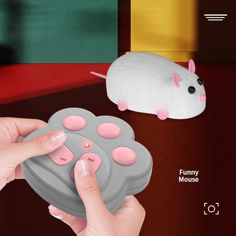 2023 new unique interactive walking cat lazer toys custom automatic smart cat toy mouse toy for cat