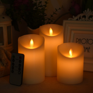 Newest Amazing Projection Light Flameless Candles LED Christmas Rotating Creative Candle Infrared Remote Control Candle Light