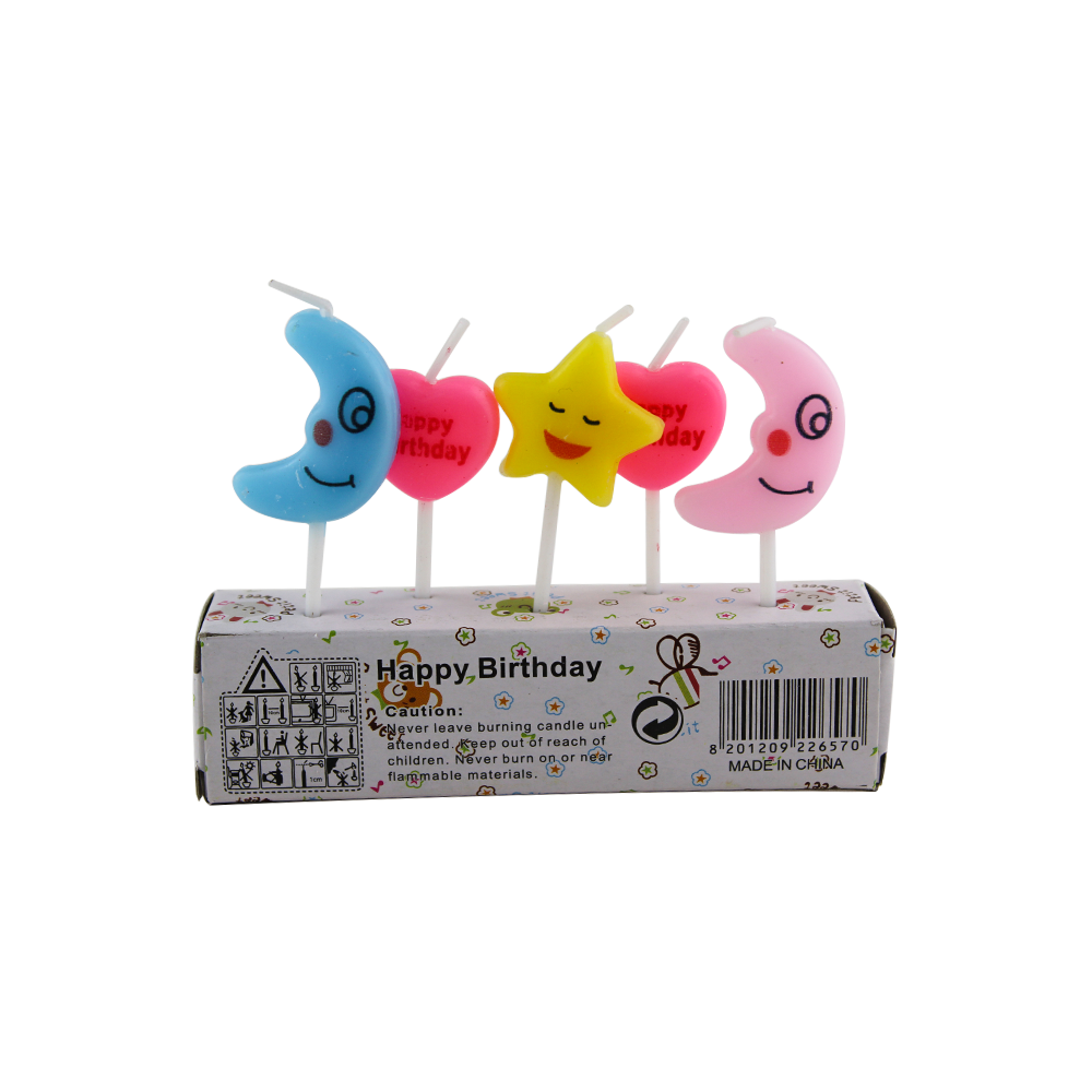 cute 5pc cartoon animal funny birthday candle Creative Children's Custom Made Art Cartoon Birthday Candle Wholesale