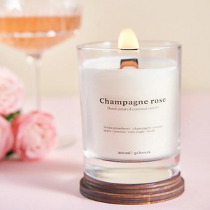 Champagne Rose Fragence Rituals Scented Candle Organic Rose Personalized Scent Candle