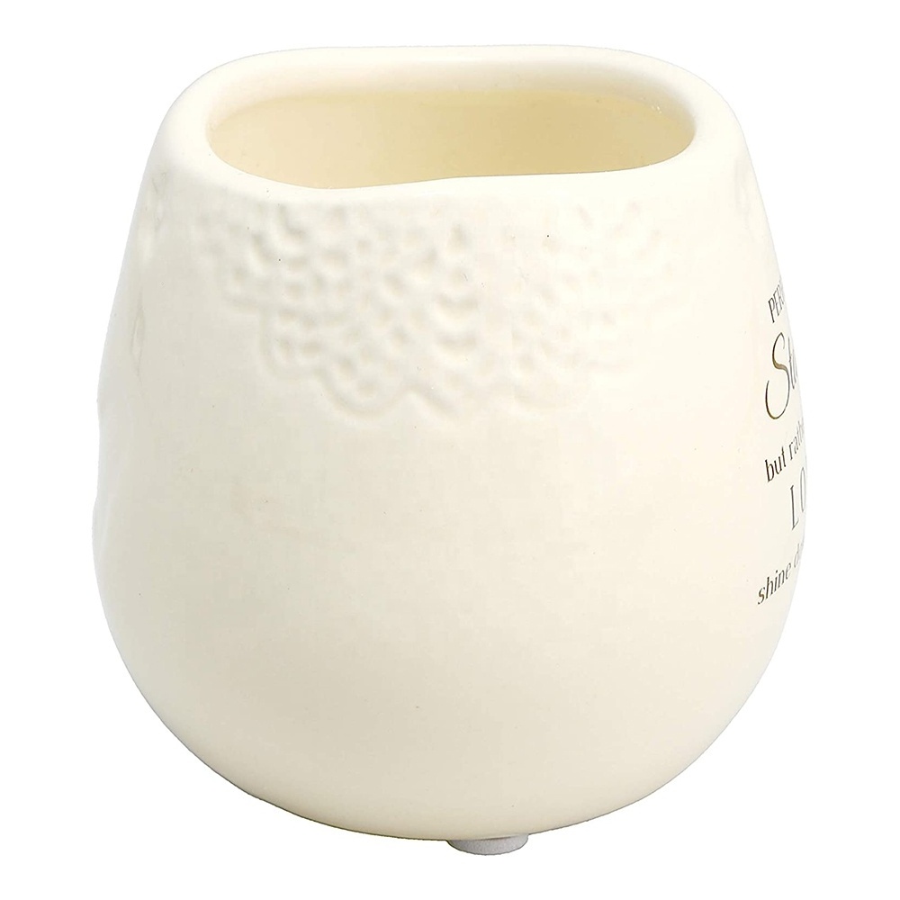 Essential oil ceramic containers candle filled with low temperature Empty massage candles