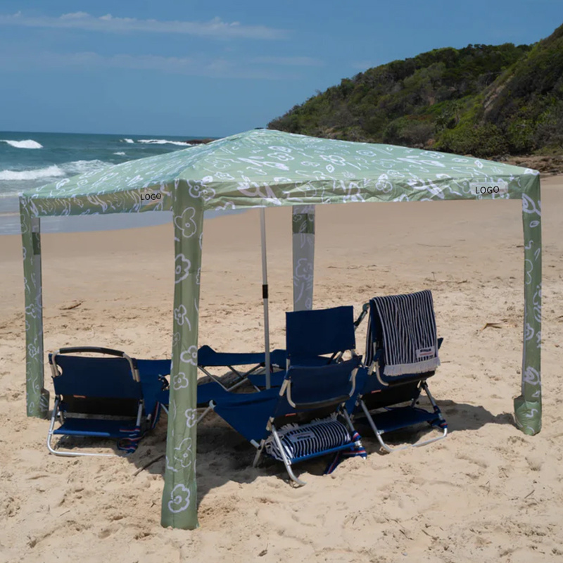 New Premium Portable Windproof Aluminum Pole Cool Beach Cabana Tent, UV 50+ Summer Camping Picnic Park Trip Sun Shade Umbrella