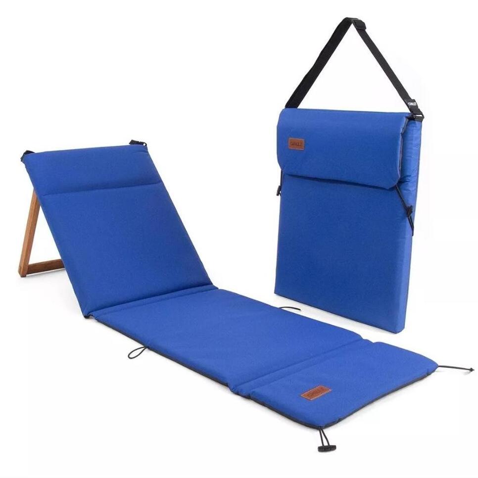 Custom Adjustable Wooden Backrest Beach Lawn Outdoor Recliner Chairs, Portable Folding Picnic Park Travel Beach Mat Seat Lounger