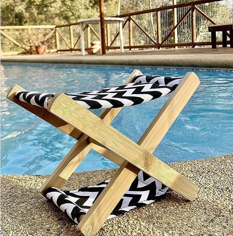 2022 Wholesale 100% cotton Reinforced frame Extra thick cushion Folds flat Head Hammock Beds Neck Rest For Beach Leisure