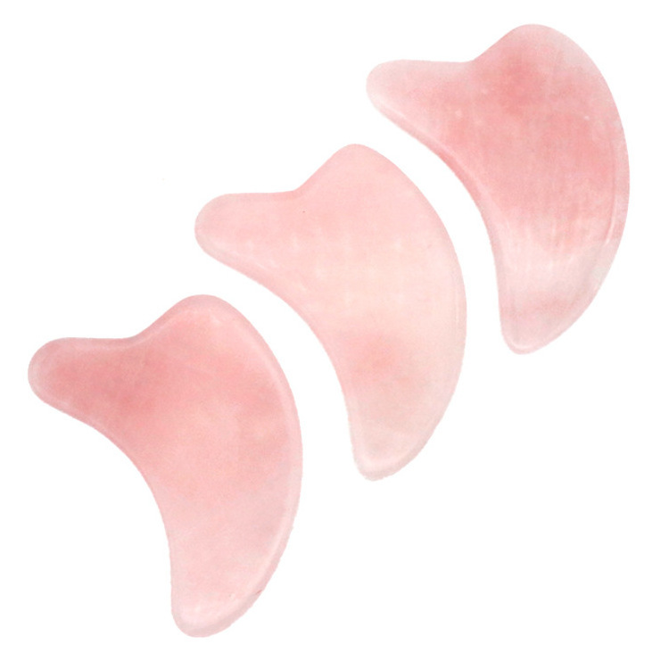 Face massage  jade roller gua sha rose quartz crystal guasha massage stone set