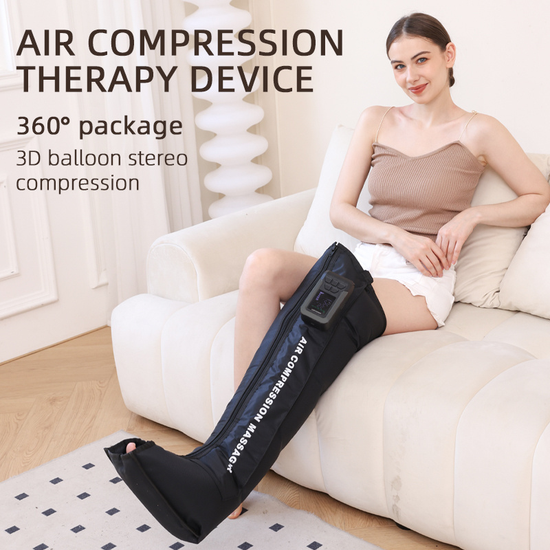 2024 Vibrating Air Compression Pressotherapy Recovery Foot Leg Massage Boots For Men Massage Foot And Calf With Heat